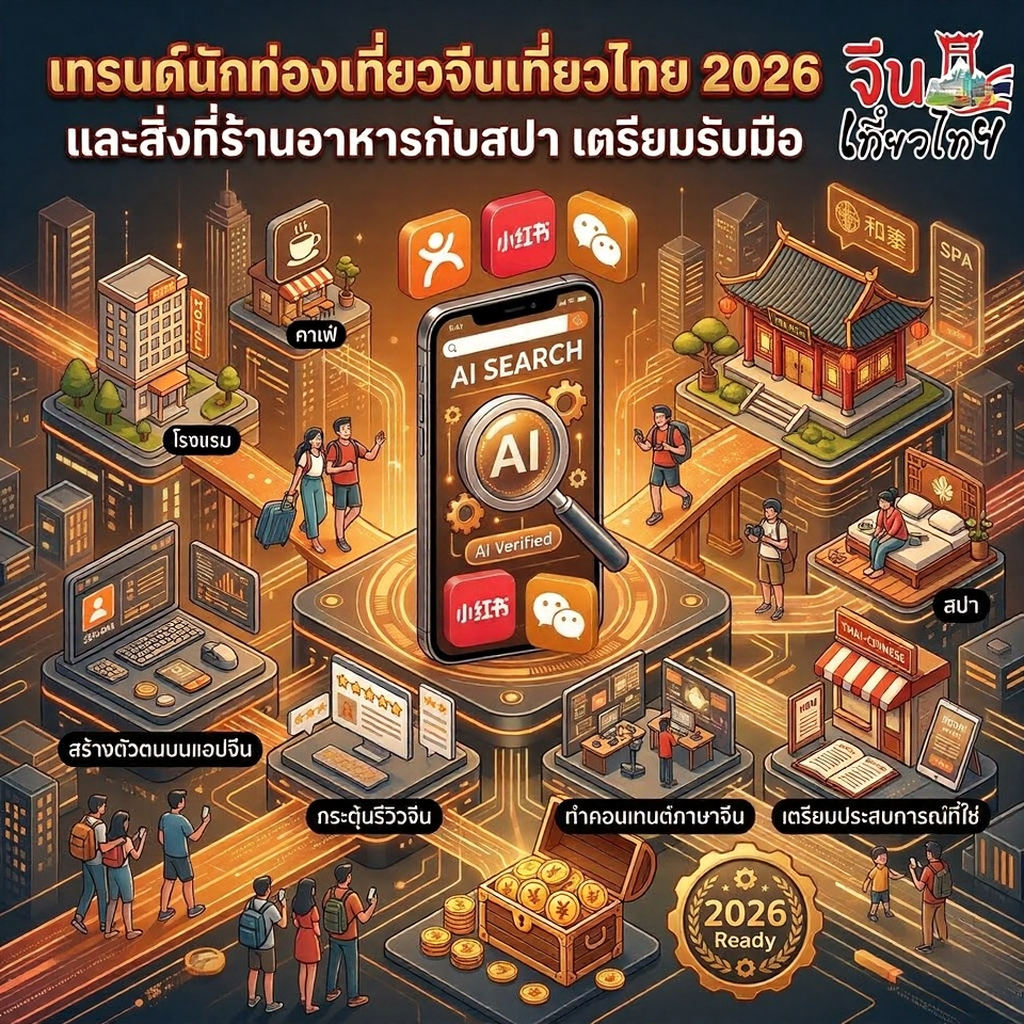 เทรนด์นักท่องเที่ยวจีนเที่ยวไทย 2026