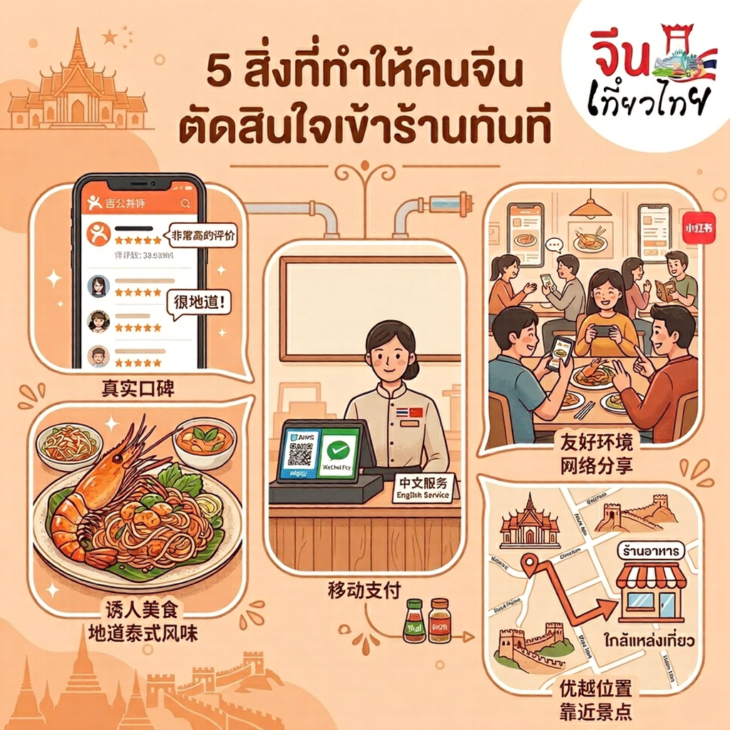 คนจีนตัดสินใจเข้าร้าน