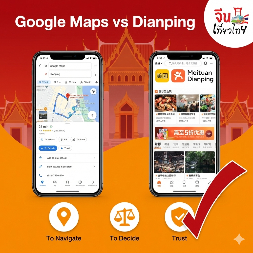 Google Maps vs Dianping